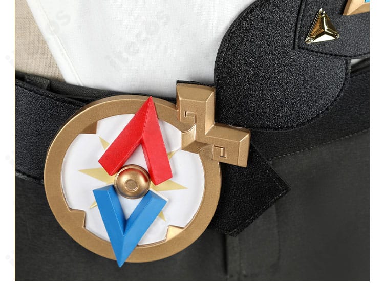 原神 ヤフォダ 腰のコンパス風飾りディテール。質感と立体感のある造形