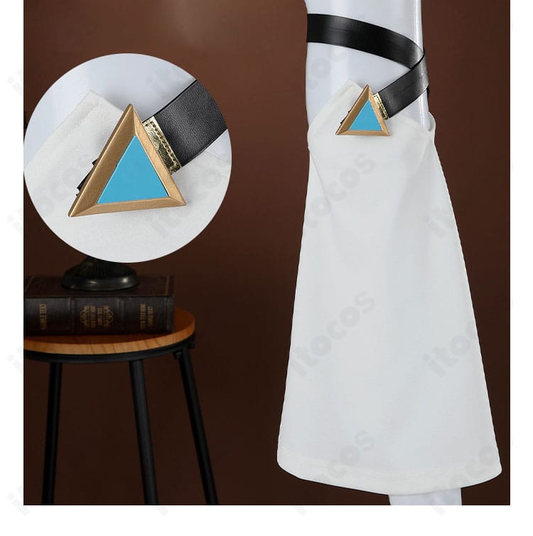 原神 ヤフォダ 左袖の装飾とステッチ。左右対称性と留め強度を両立