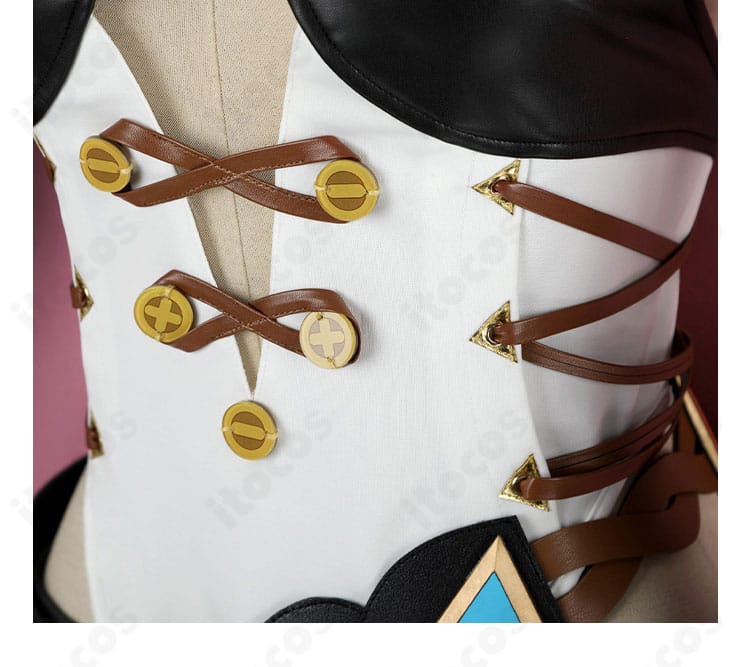 原神 ヤフォダ 腰飾りの縫製と固定糸の整え。実用的な強度設計