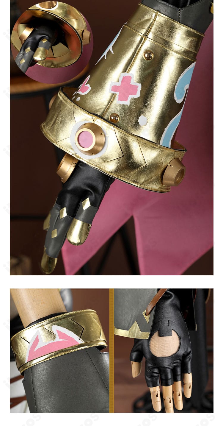 原神 ヤフォダ 手甲と手袋の素材感。指先まで装飾が行き届く設計