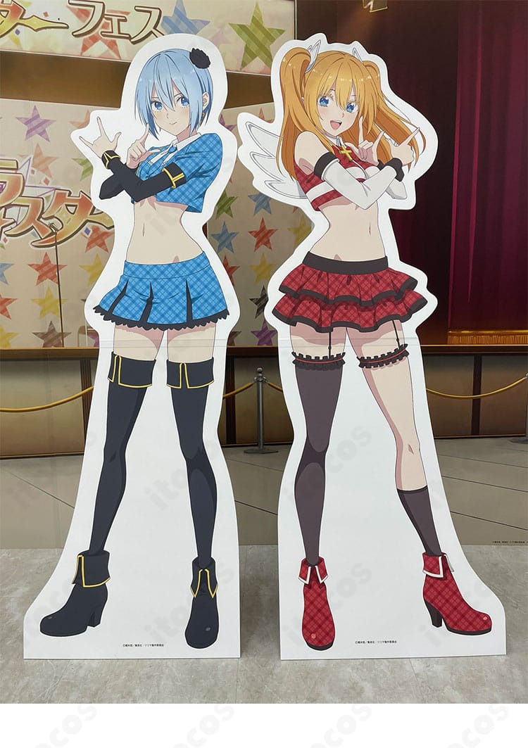 正面全身｜2.5次元の誘惑 リリエル シンデレラ☆スターコラボ衣装を着用した正面カット。上着・腕パーツ・ボトムス・黒ニーハイのセット構成とシルエットを確認できます。