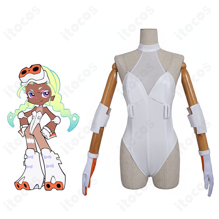 パンティ＆ストッキングwithガーターベルト ガンスミスビッチの全身イメージと衣装一式を示す参考画像