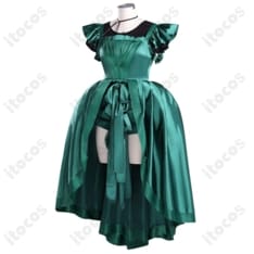 ウェンズデー アグネス・ミデル 緑ドレス衣装｜高再現ディテールと美シルエットで撮影映え - 2枚目の画像（サムネイル）