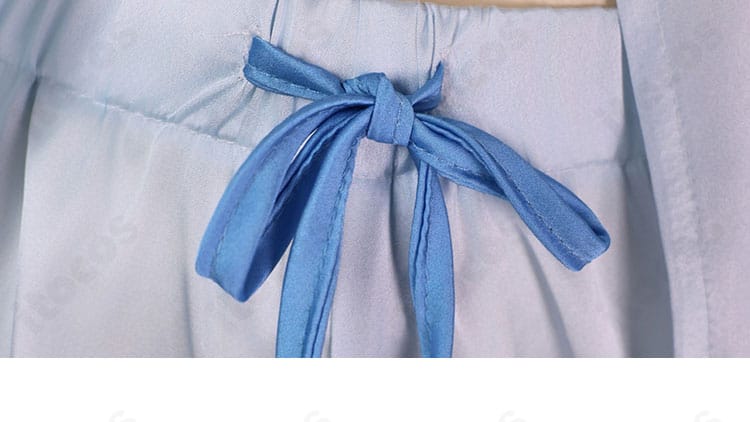 白銀ノエル 新衣装 パンツ周りの紐・ベルト装飾ディテール。腰回りの造形にフォーカス。