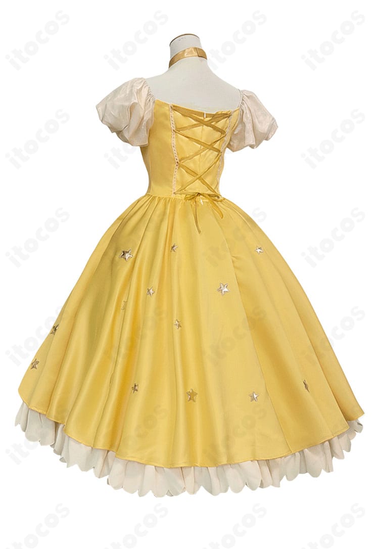 木之本桜 星のドレス 背面カット。背中のリボン表現と星飾りの配置がわかる高再現ディテールの画像。