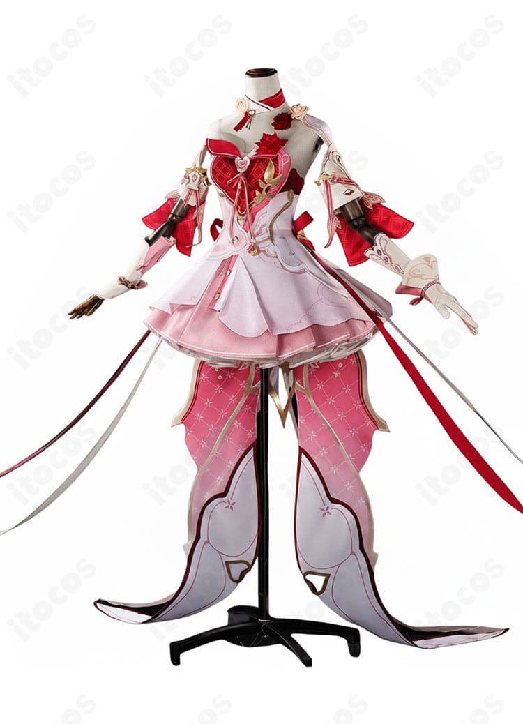 崩壊3rd エリシア「Hi♪ 愛願妖精♥」コスプレ衣装の正面全体図｜シルエットと装飾を高再現