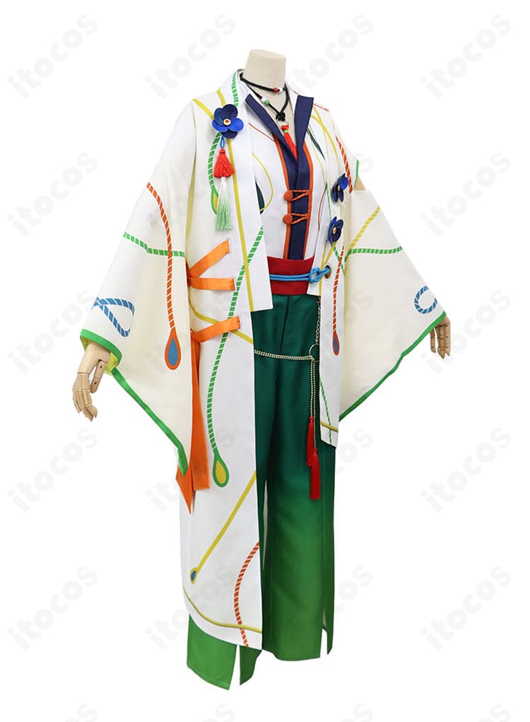 あんスタ 三毛縞 斑 NEW COLOR コスプレ衣装の側面ディテール。ベルト位置と装飾の配置