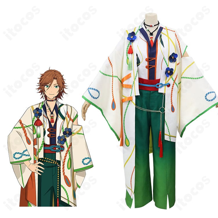 三毛縞 斑 NEW COLOR衣装の公式ビジュアル比較。配色と装飾の再現ポイントを示す図