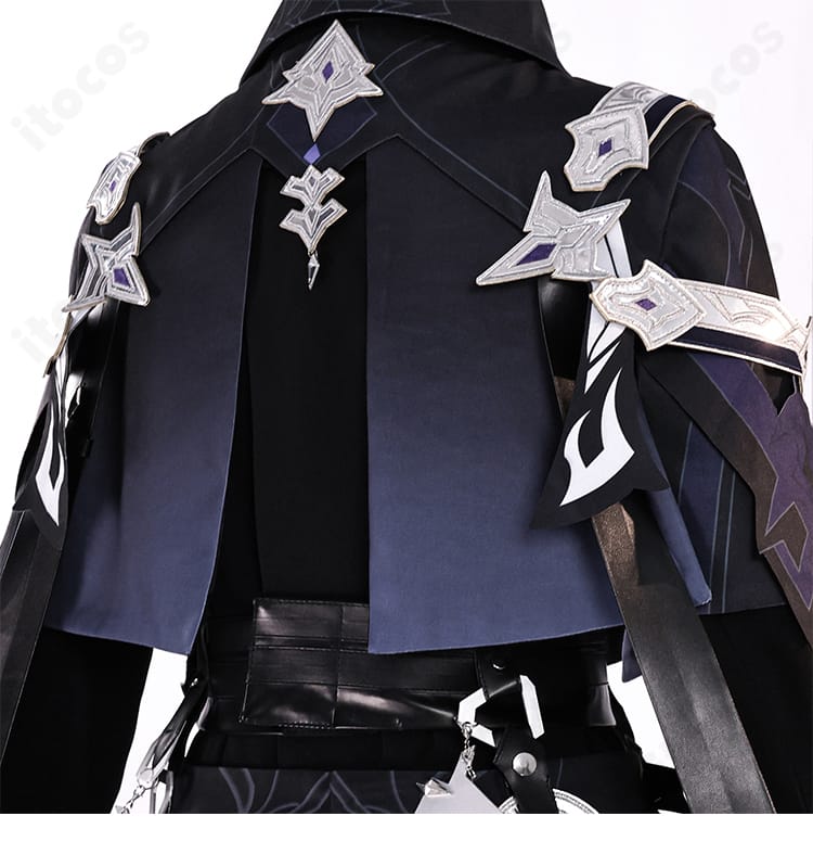 原神 フリンズ コスプレ衣装 背面装飾のクローズアップ。中心装飾とテールの見え方