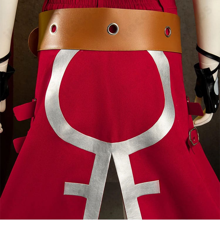 イノの腰布と背面腰封装飾のディテール。重なりとライン取りの完成度を示す画像