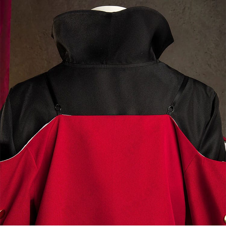 イノ衣装の背面装飾ディテール。質感と立体感を強調したテクスチャ表現