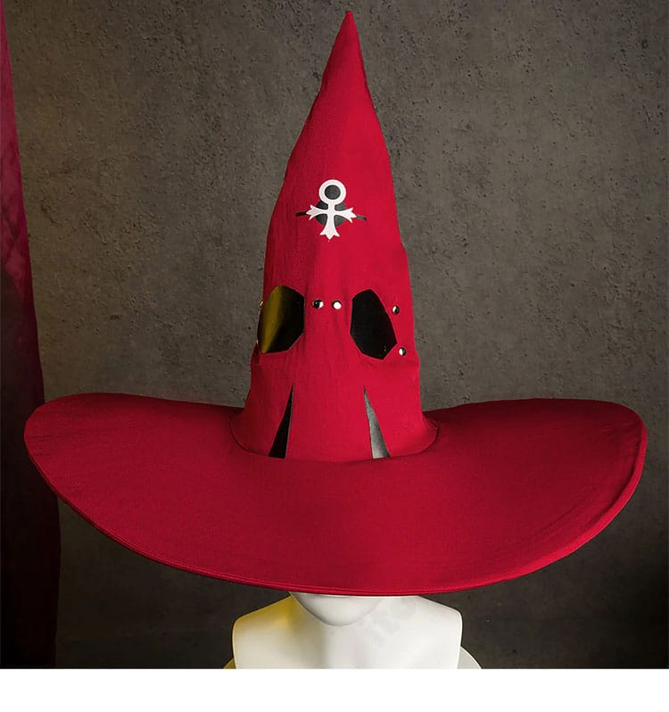 イノ衣装のフード装飾詳細。立体感のある仕上がりで後ろ姿に存在感を与えるデザイン