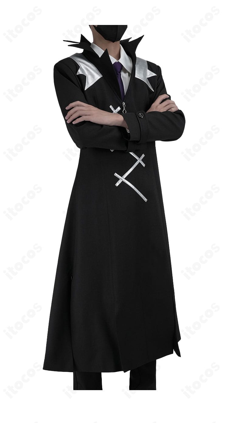 Dr.STONE Dr.XENO 白衣コスプレ 右側シルエット。直線的なラインが映える角度でイベント・撮影向きの印象を強調