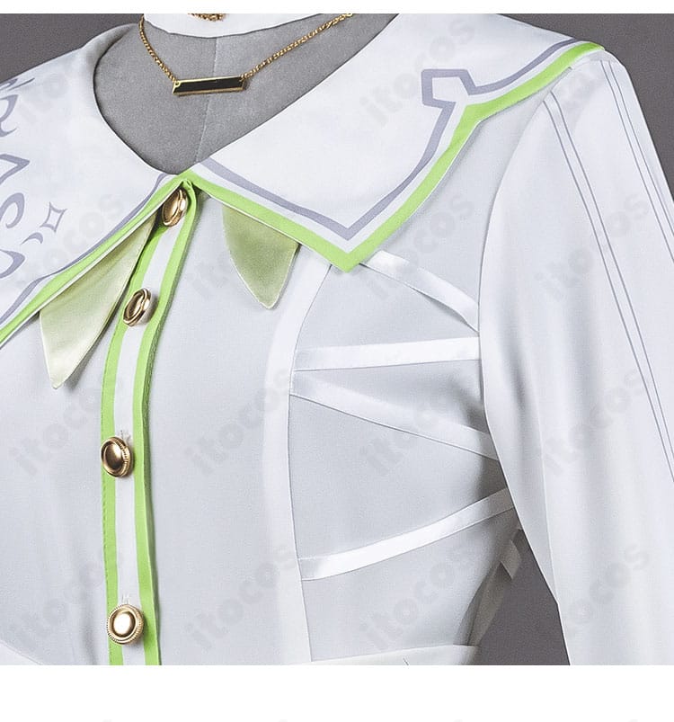 前立て・ボタン装飾のクローズアップ｜丁寧な縫製と質感が分かる草薙寧々衣装