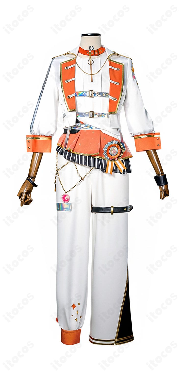 プロセカ 東雲彰人 5th Anniversary 感謝祭 コスプレ衣装の正面全体図。配色とラインの再現が分かるカット