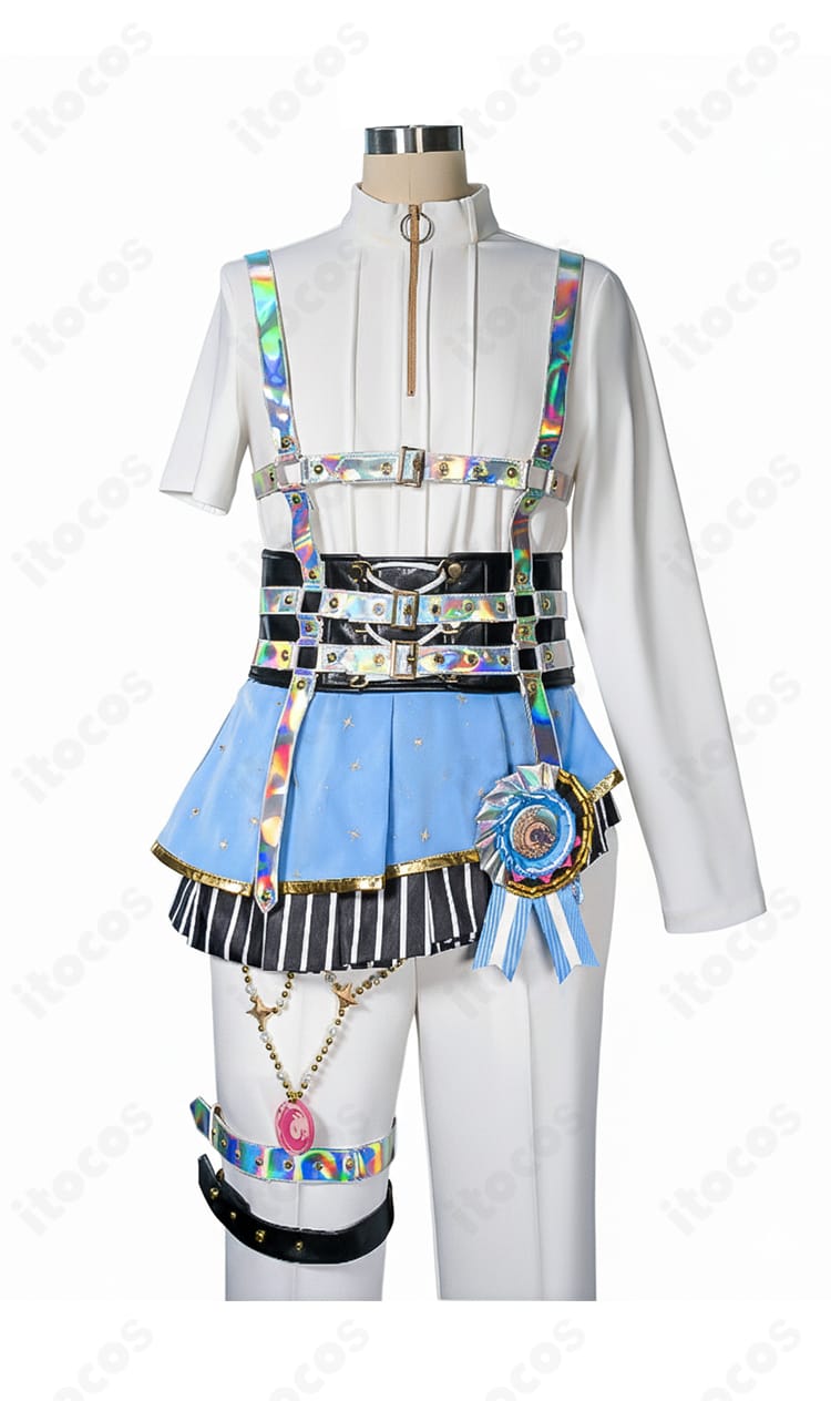 青柳冬弥 衣装フロント装飾アップ｜胸元の装飾とネックレスの仕上がり