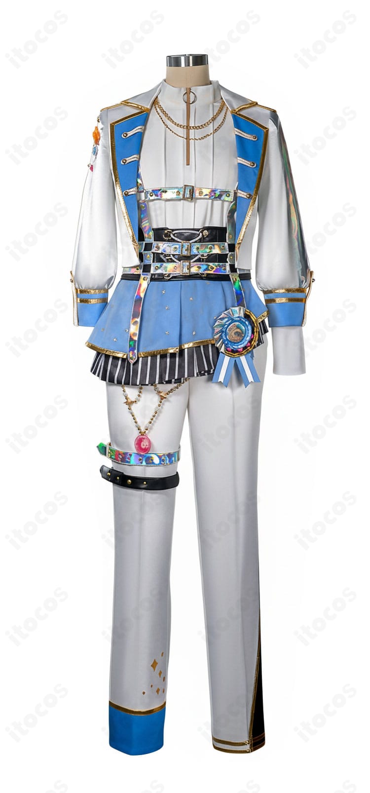 青柳冬弥 感謝祭衣装 正面フルショット｜コートとベストのレイヤーが分かるフロントビュー