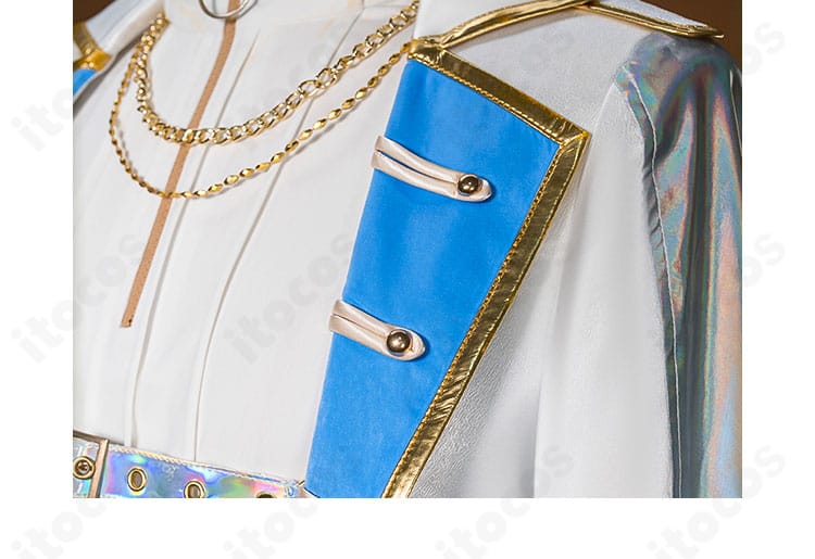 青柳冬弥 衣装 襟元ディテール｜シャツとベストの重なりとネックライン