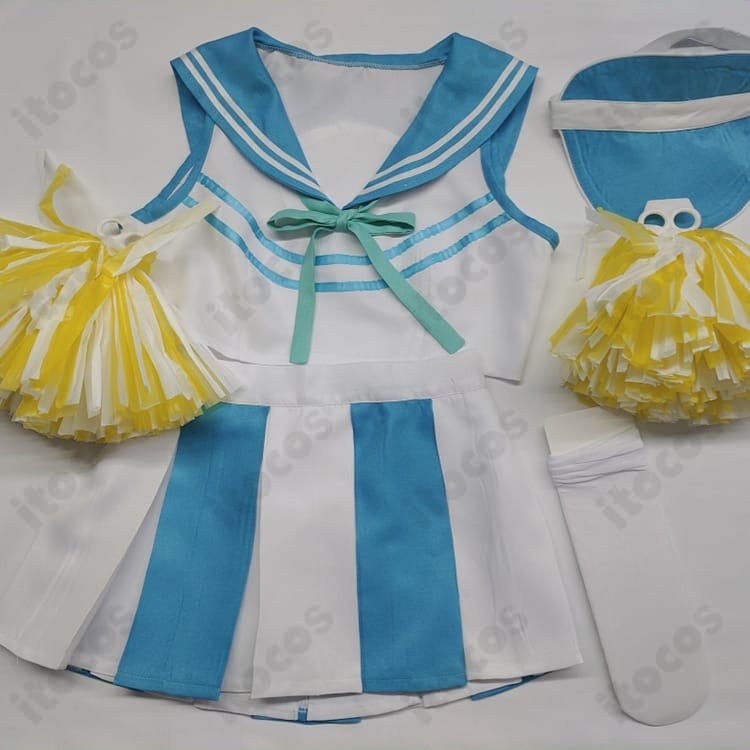 ブルーアーカイブ 伊落マリー チアガール衣装。高再現と軽快な着用感でイベント撮影に最適 - 5枚目の画像