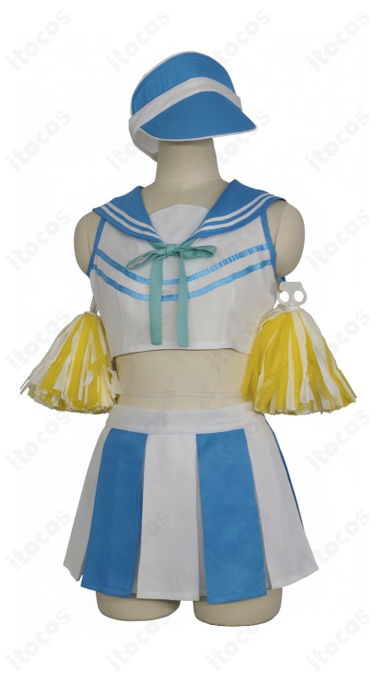 正面ディテール。トップスのラインとリボン装飾、配色のコントラストが分かる高再現仕立て。