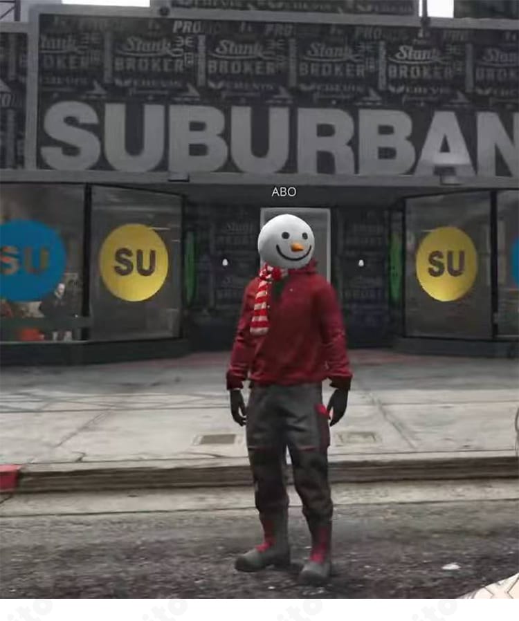 ギャングXVI コスプレ衣装 正面。パーカー＋ズボン＋天使の輪の3点セット全体デザイン