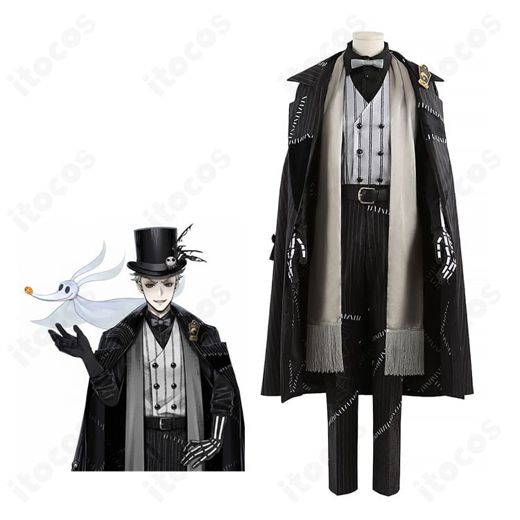 セベク・ジグボルト ナイトメアースーツのフルセット全身コーデ。公式イメージを基にした配色と装飾で高品質に再現。イベントや撮影会向け。