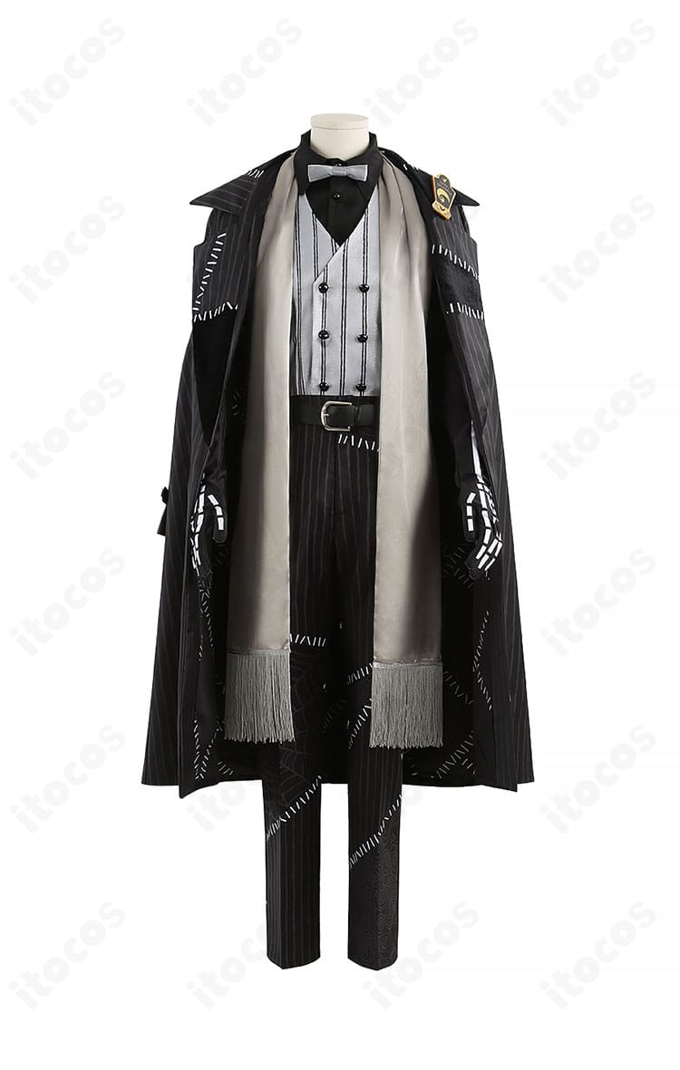 セベク・ジグボルト ナイトメアースーツ 正面全体図。コートとベストの端正なシルエットと装飾バランスを確認できる参考画像。