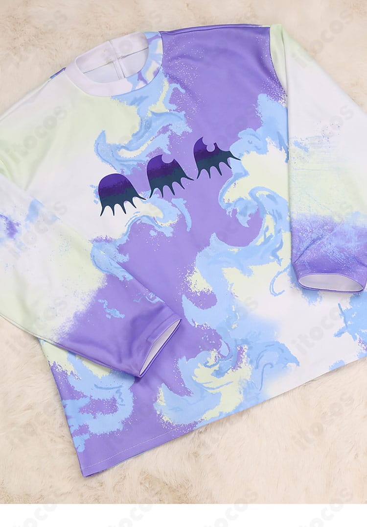 上衣の質感ディテール。表面の発色と陰影が撮影で映えるテクスチャ