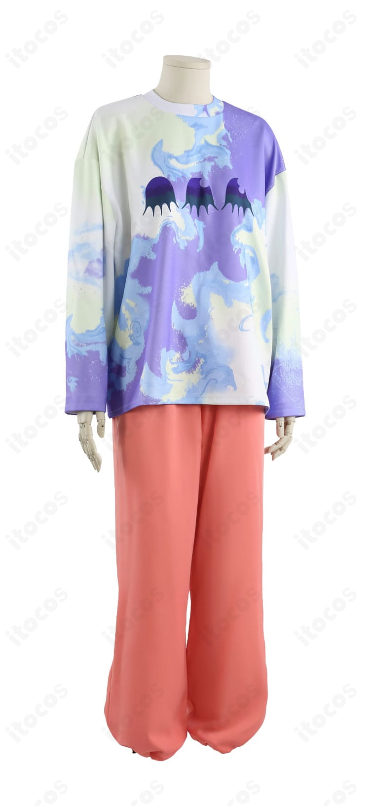 湊大瀬 コスプレ衣装 右側面。立体的な裁断で袖と身頃のラインが美しく見える角度