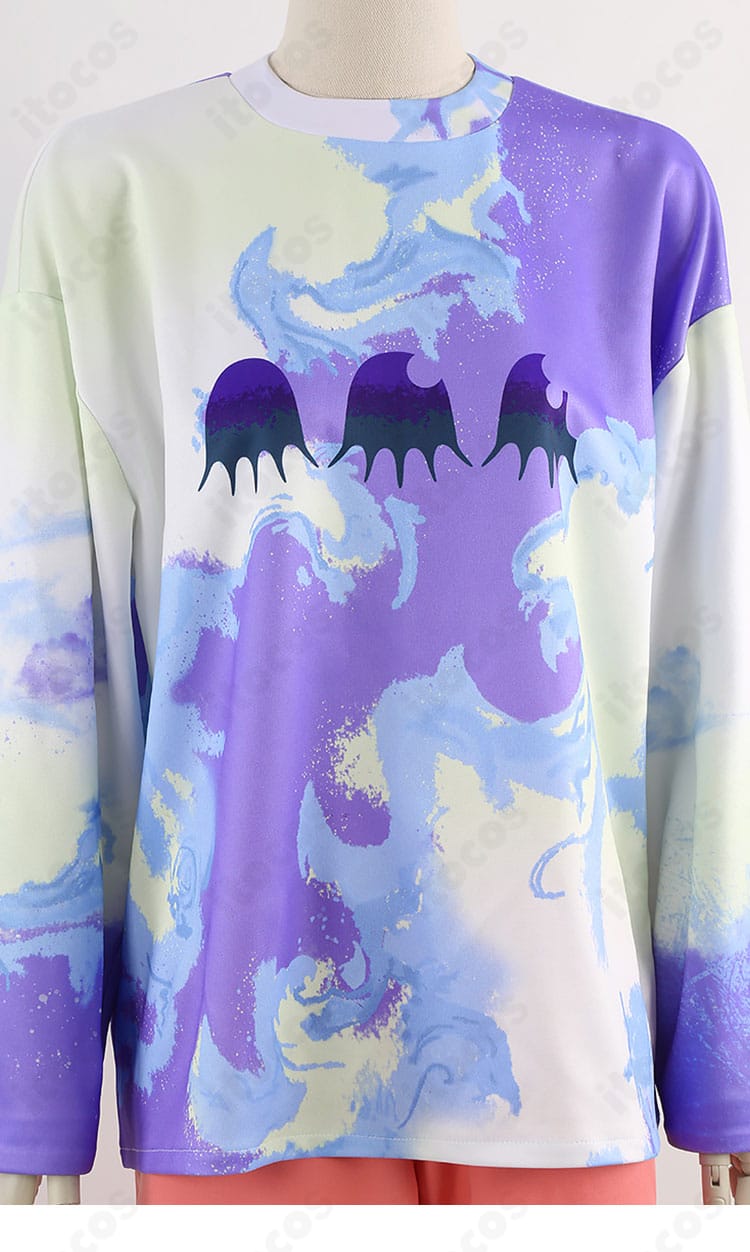 衣襟部分の装飾ディテール。縁取りと配色の切り替えで原作イメージを丁寧に表現