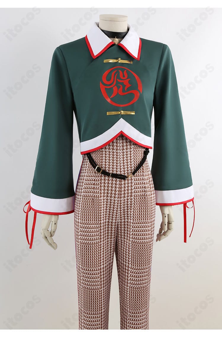 本橋依央利 コスプレ衣装の上半身装飾アップ。チョーカーや胸元の装飾ディテール、ステッチの仕上がりを強調。