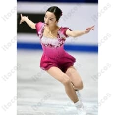 本田真凜 風コスプレ衣装 フィギュアスケート｜優雅な再現度と快適な着用感、撮影・イベントに最適 - 1枚目の画像（サムネイル）