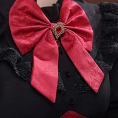 Re:ゼロ ラム ゴシックドレス衣装｜上品な黒×赤で高再現、イベント・撮影に最適 - 4枚目の画像（サムネイル）