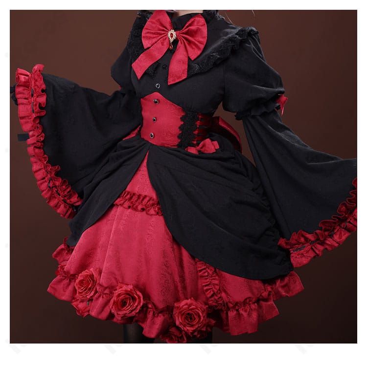 Re:ゼロ ラム コスプレ スカート装飾｜レースとフリルの重なりが映える高再現デザイン