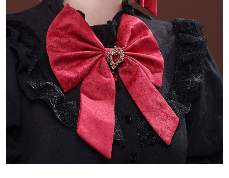 Re:ゼロ ラム ゴシックドレス 蝶ネクタイ装飾｜上品で可憐なアクセントを強調