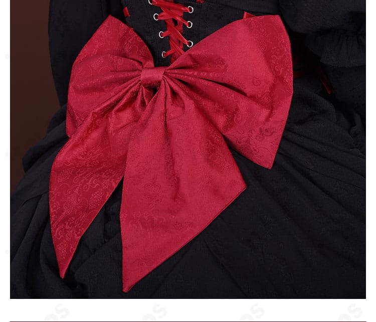 Re:ゼロ ラム コスプレ 背面の大きな蝶結び装飾｜華やかな後ろ姿を再現