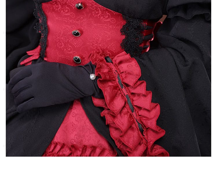 Re:ゼロ ラム コスプレ 袖口と手袋の縫製詳細｜快適な着用感のための丁寧な仕上げ