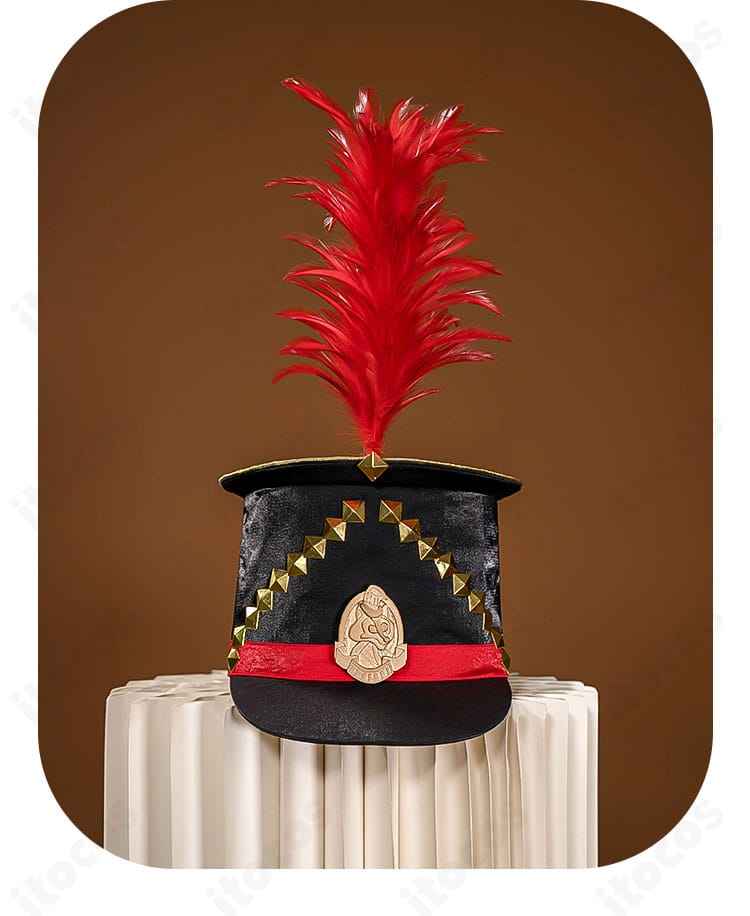 ケイト・ダイヤモンド衣装のハット装飾。ハロウィンムードを高める洗練デザインの帽子。