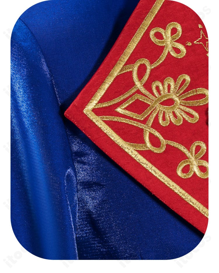 襟元模様のアップ｜色彩と模様の再現度を確認