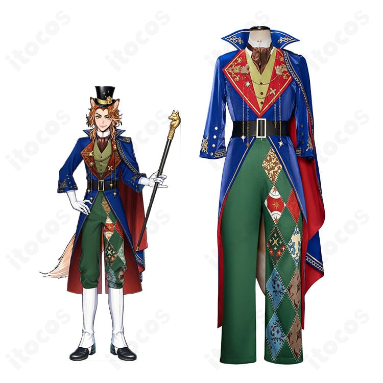 ディズニー ツイステッドワンダーランド フェロー・オネスト プレイフル・ドレスの全身と衣装セット｜高再現でイベント・撮影に最適