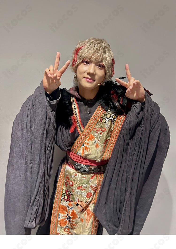 モデル着用・十蘭 コスプレ衣装 全身コーディネート（和風でクールな佇まい）