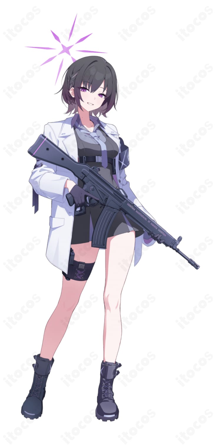 ブルーアーカイブ 梯スバルの学園制服コスプレ衣装（ITOCOS製）。落ち着きと包容力のあるスバルの魅力を高再現したデザイン。イベント前チェック用の公式イメージ風ビジュアル。