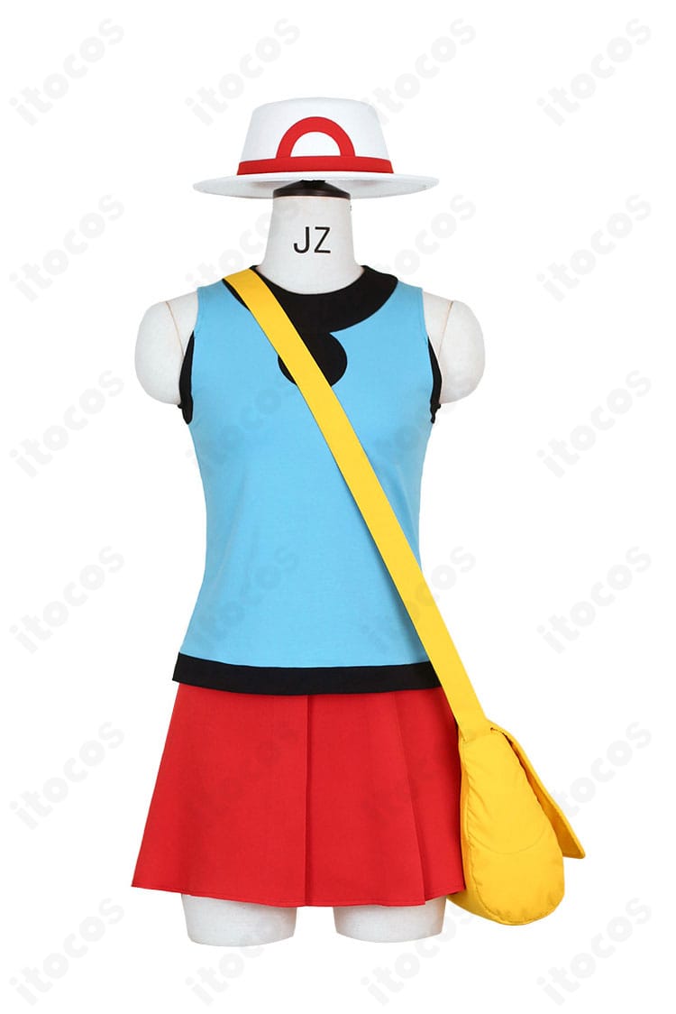 ポケットモンスター リーフ コスプレ 正面全体図｜爽やかで元気な印象の初期コスチュームをフルセットで表現