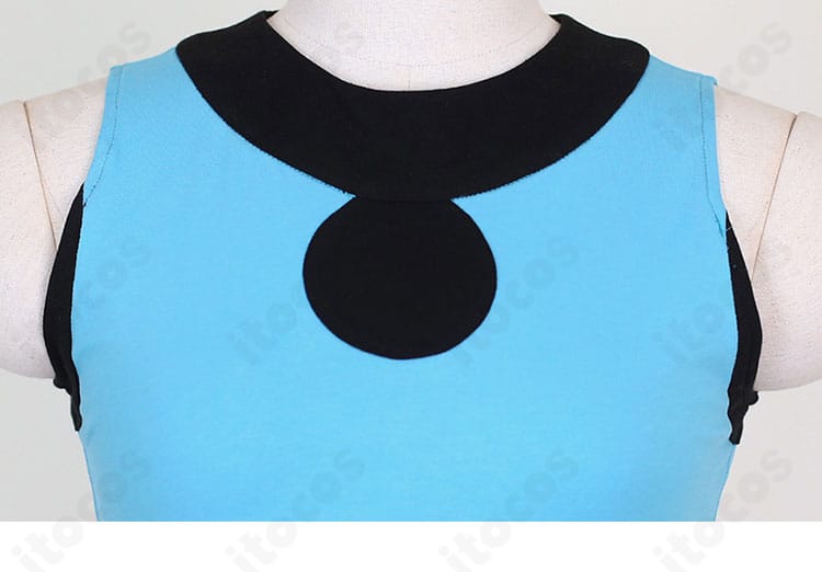 リーフ コスプレ トップス襟元の装飾ディテール｜丁寧な縫製と意匠配置