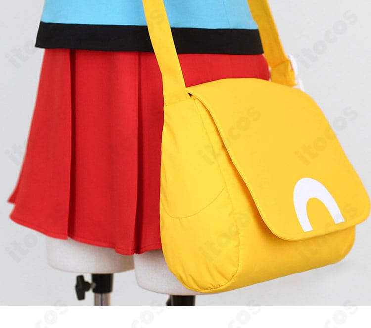 リーフ コスプレ ショルダーバッグ側面ディテール｜FRLG女主人公仕様の軽量設計