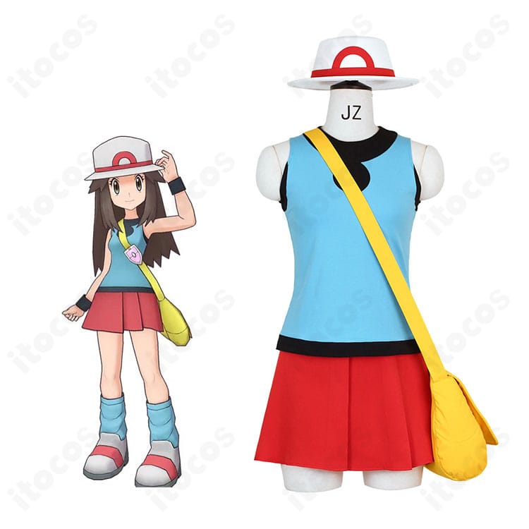 ポケットモンスターFRLG リーフ 初期衣装コスプレの全身とデザイン要点｜女主人公のスタンダード衣装を高再現
