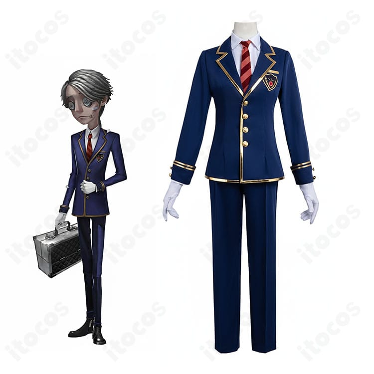 納棺師 イソップ・カール 晩鐘のフルコーデ一式を着用した全身像。高再現デザインでイベント向けの仕上がり。