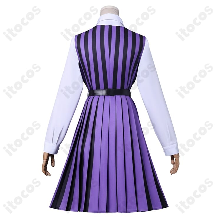 ウェンズデー／ウェンズデー・アダムス 学園制服コスプレ 高再現で動きやすく、イベントと撮影に最適 - 5枚目の画像