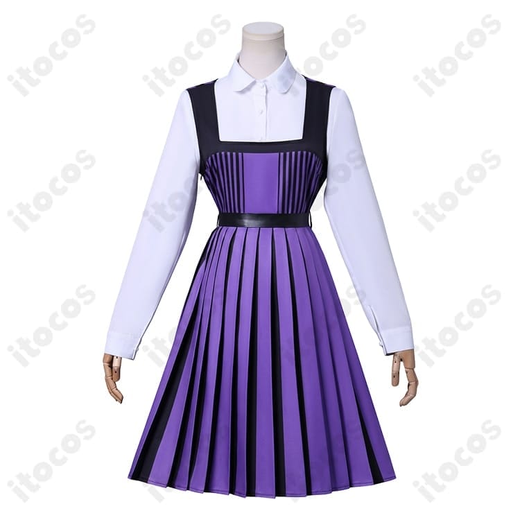 ウェンズデー／ウェンズデー・アダムス 学園制服コスプレ 高再現で動きやすく、イベントと撮影に最適 - 4枚目の画像