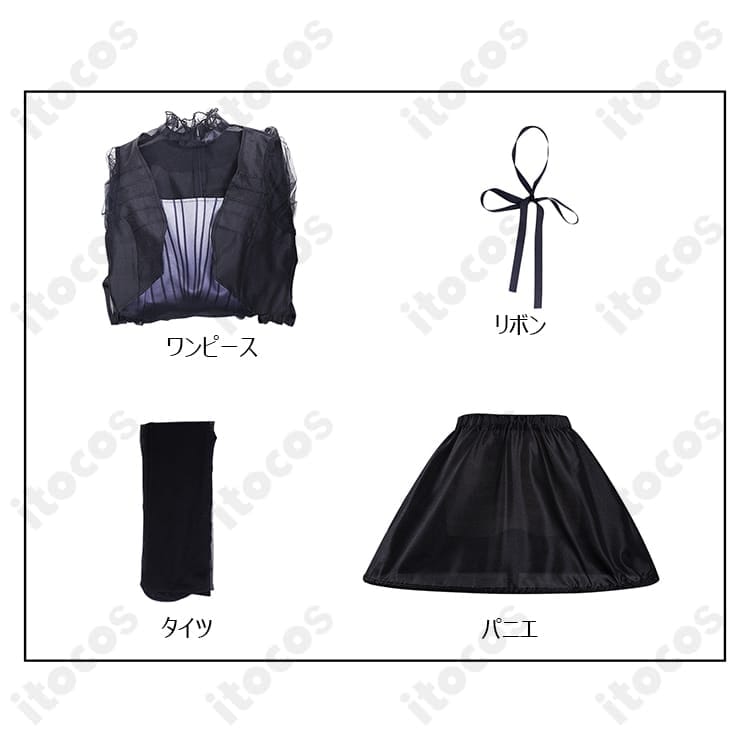 ウェンズデー・アダムス 仮面舞踏会ドレス 高再現コスプレ｜撮影映えと着心地を両立したフルセット - 6枚目の画像